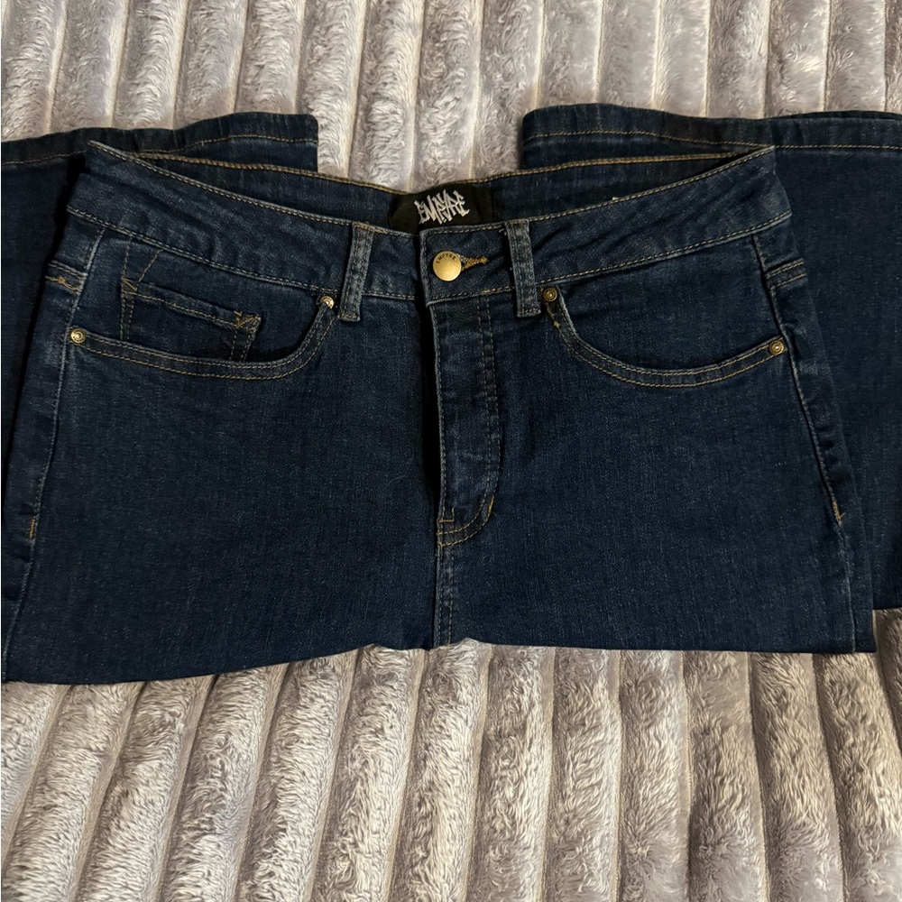 Empyre Dark Blue Flare & Wide Leg Jeans